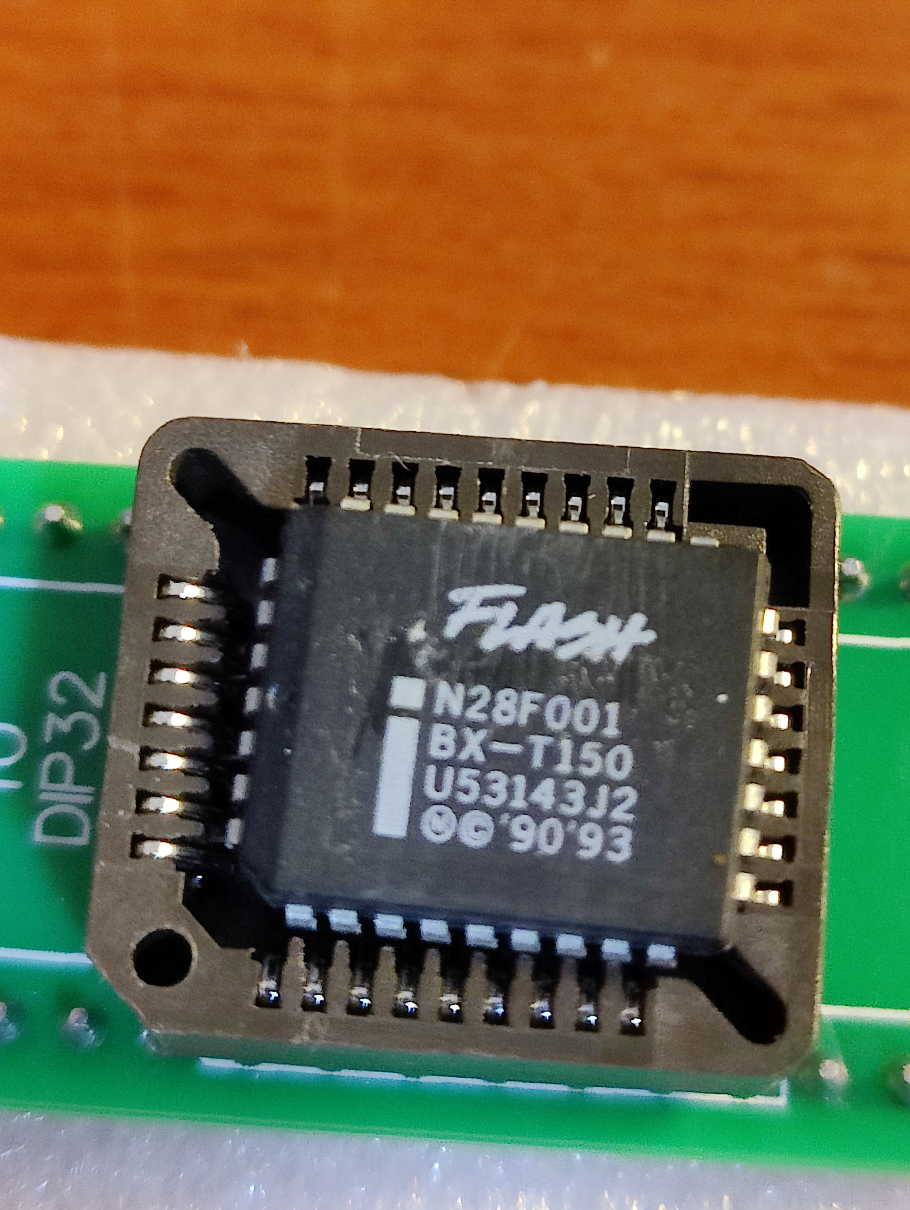 The flash chip model number